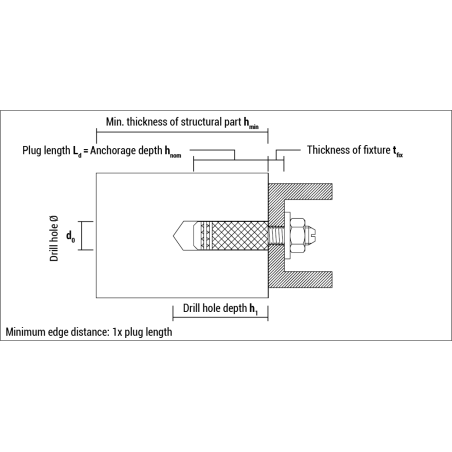 EN - Technical drawing of brass plug ME
