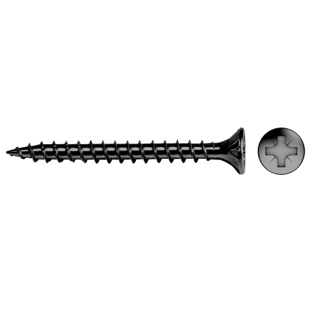Product image of chipboard screw VELOX® Pozi full thread black zinc plated