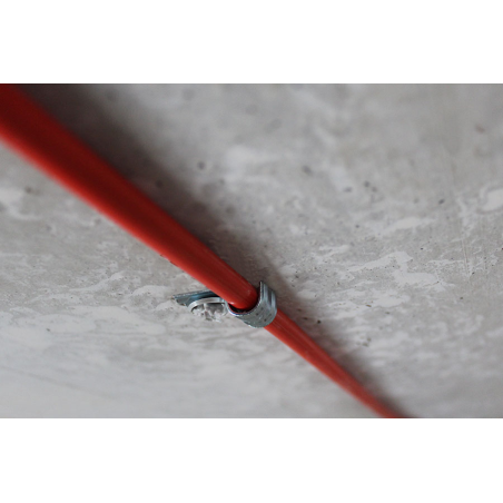 Nailing conduit metal clip PFT with plastic insert Ø 8 mm steel zinc plated