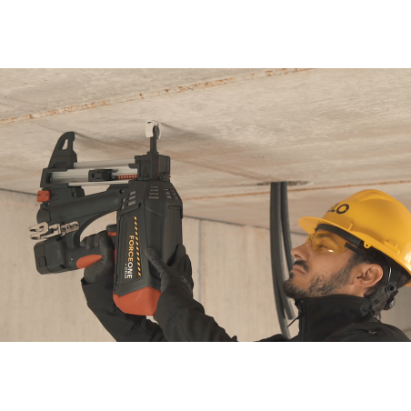 Application image of pipe ring clip UT: fixing with gas nailer FORCE ONE