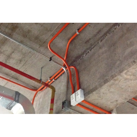 Application image of premium steel nails XHA for gas nailer FORCE ONE: Fixing to the concrete ceiling