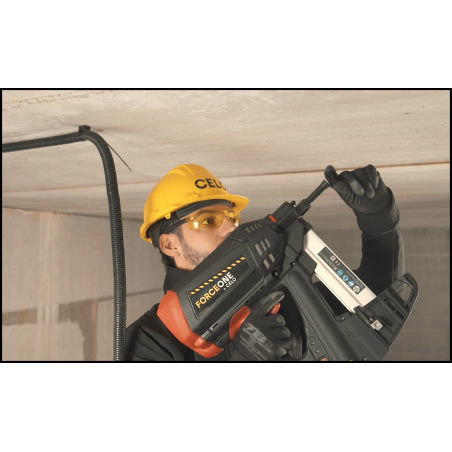 Step 1: Place the TBB on the nose of the nailer