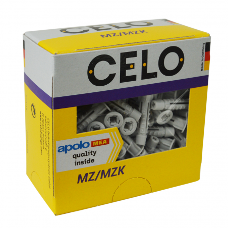 Packaging photo of box 810 multi-purpose plug MZK with collar without screw front side
