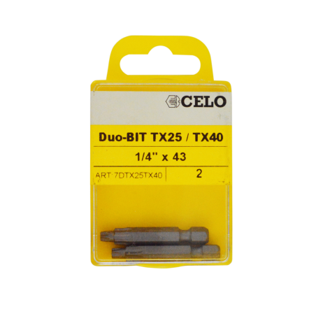 Product image of blister duo-bit TX25 and TX40 Product image of blister duo-bit TX25 and TX40
