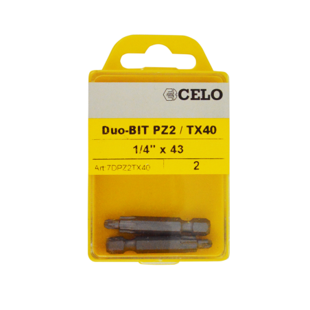 Product image of blister duo-bit PZ2 and TX40 Product image of blister duo-bit PZ2 and TX40