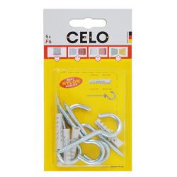 Product image of blister standard plug F 6 with round hook