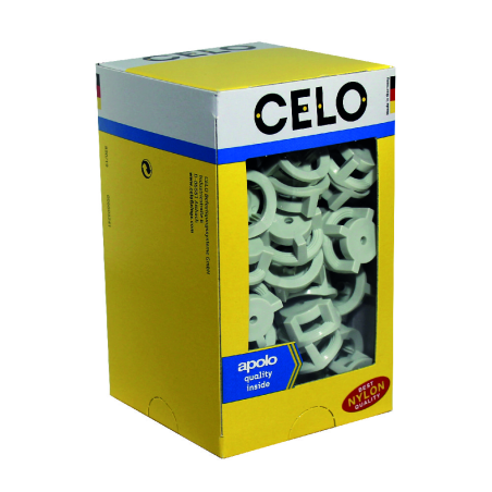 Packaging photo of box Plastic cable tiemount TBB for nailers, grey colour open
