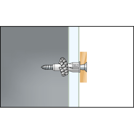Mounting image 5 multi-purpose plug MZK with collar and countersunk screw