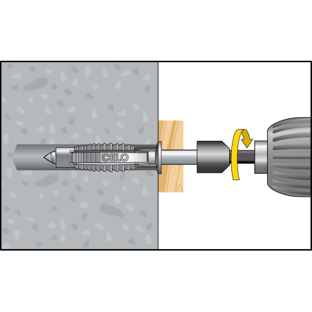 Mounting image FX 3 hex-head screw