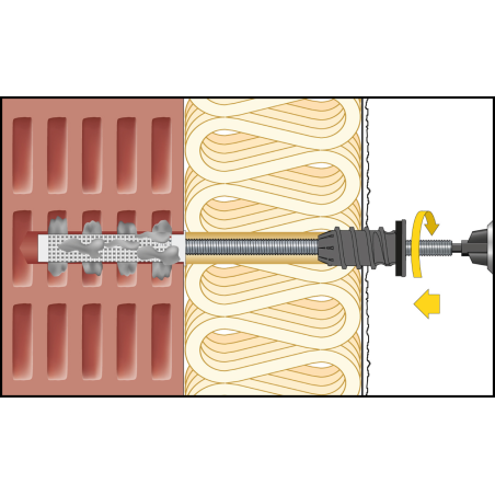 Mounting Image ResiTHERM® 12 in Hollow Brick/Masonry 9