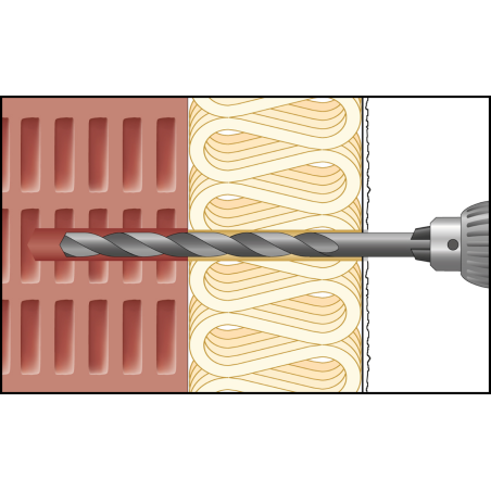 Mounting Image ResiTHERM® 12 in Hollow Brick/Masonry 1