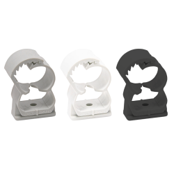 Product image of plastic clamp Abranyl ABT in three colours