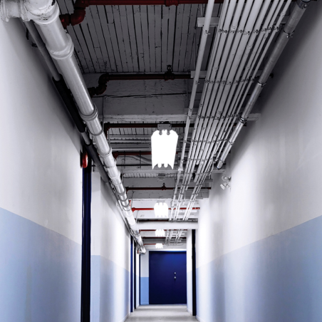 Cantilever strut 41x21x400 blue zinc plated