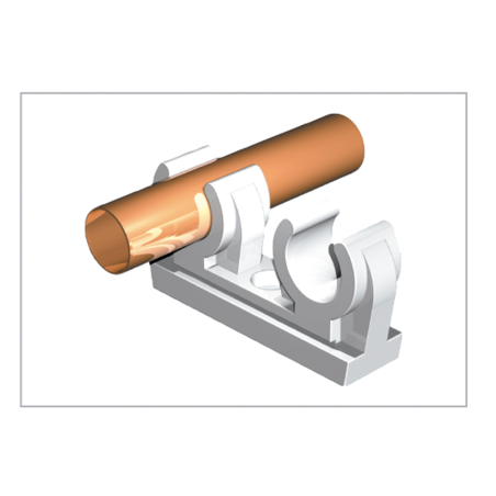 Double pipe clip Saniclip  SCD