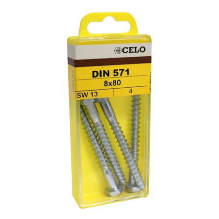 Blister Hexagonal metric screw DIN 933