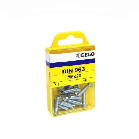 Blister Countersunk metric screw DIN 963