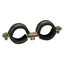 Double metal clamp with...