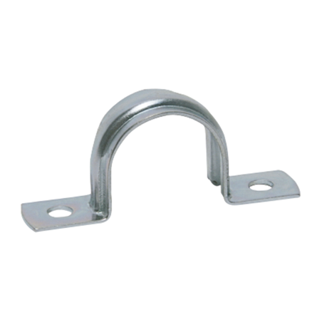 Two holes pipe metal clip U