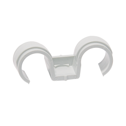 Double plastic conduit clip...