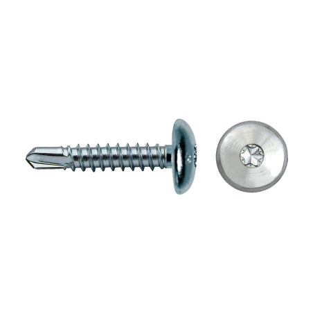 Self-drilling screw mushroom head BTT