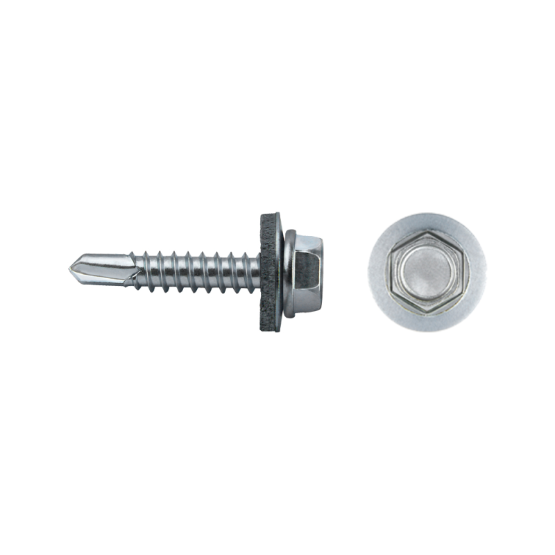 TEK Stitching Screws 25MM SELF DRILLING SCREWS with Washers Steel