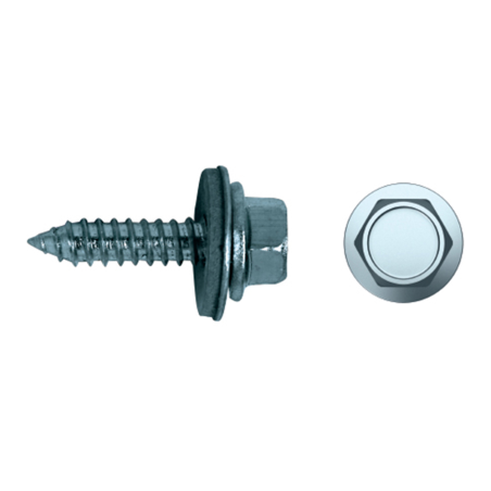 Zinc-plated self-tapping screw CH78 with EPDM washer