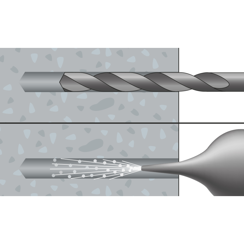 Concrete screw anchors with countersunk head BTS TX