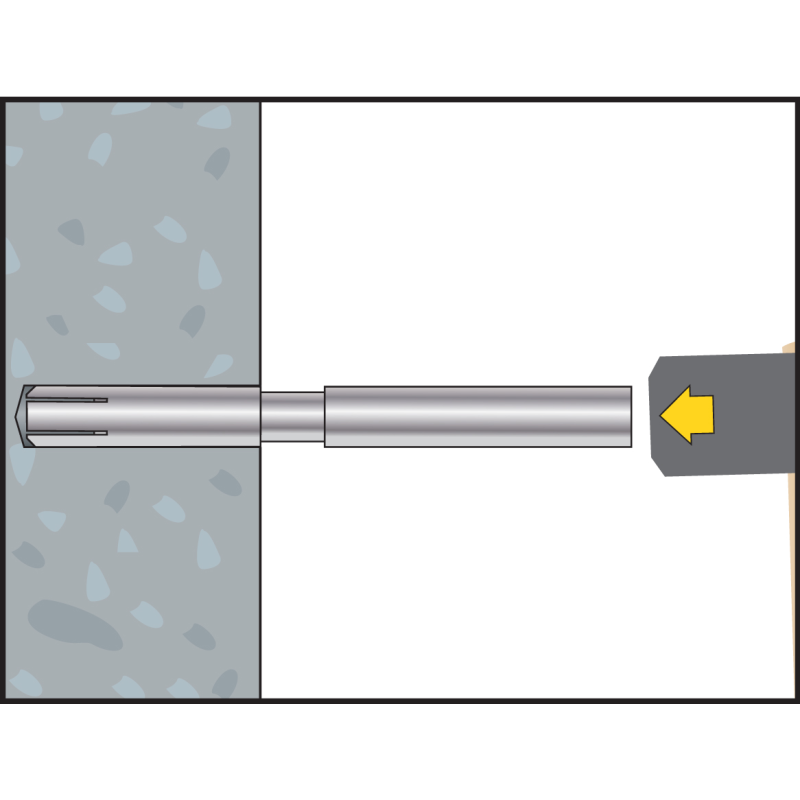 Dropin anchor fixing diamond core rigs SA 12D zinc plated