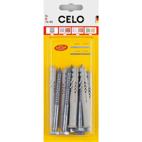 Product image of blister frame plug R with hex-head wood screw Product image of blister frame plug R with hex-head wood screw