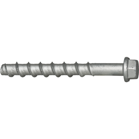 Product image of concrete screw BTS B with hex head and zinc flake coating