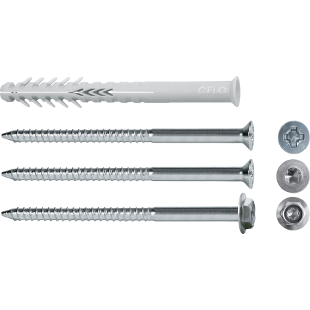 Product image of hollow block frame plug HBR with PZ countersunk screw, TX countersunk screw and hex head screw with integral washer Product image of hollow block frame plug HBR with PZ countersunk screw, TX countersunk screw and hex head screw with integral washer