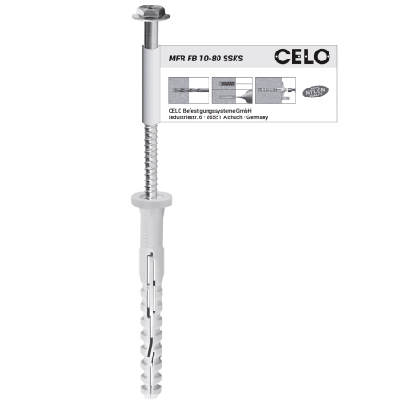 Product image of multifunction frame plug MFR flat rim plug with hex head screw with integral washer, single label, zinc plated