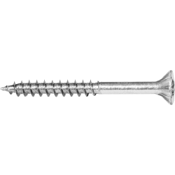 Product image of chipboard screw VELOX® partial thread, blue zinc plated with external underhead miling ribs
