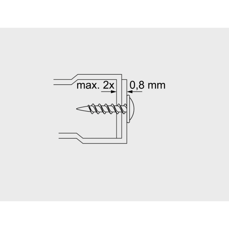 Drywall metal framing screw PVS