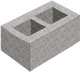 concrete block with airspace