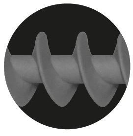 Geometriy of the screw body for a secure hold