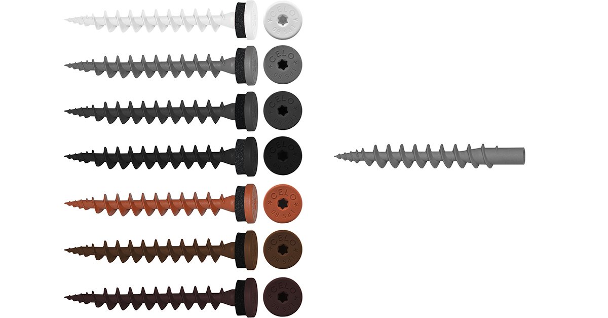 product palette of the ips screws in all the different colors available