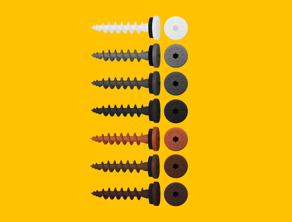 Insulation screw IPS-H 55 assortment in all the different colors