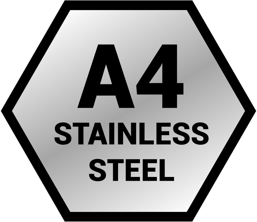 A4 stainless steel icon
