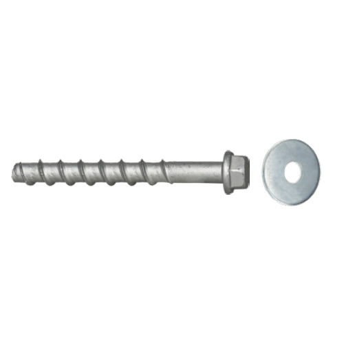 Concrete screw BTS with washer